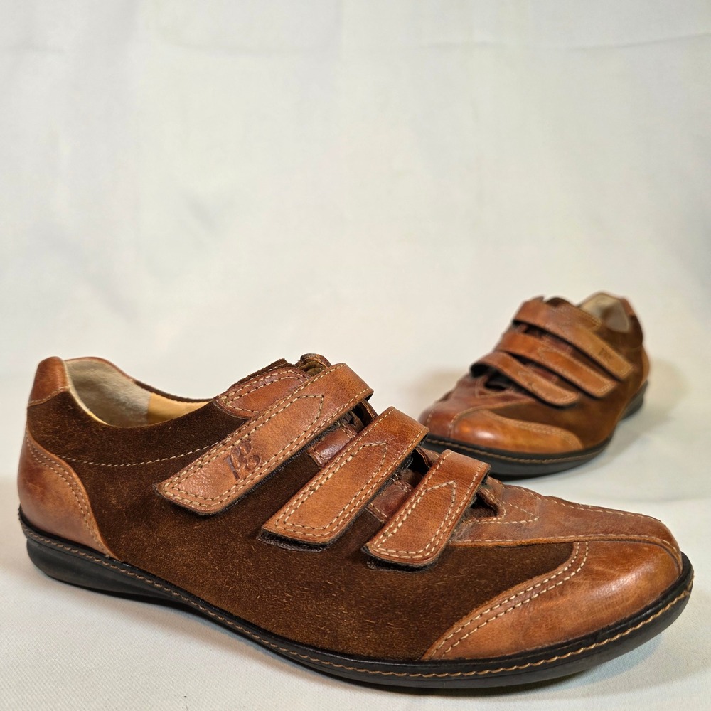 PAUL GREEN Munchen Womens UK 3.5 US 6 Brown Leather Suede Comfort Sneakers